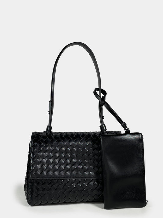 Borsa a spalla Grace - Woven Black