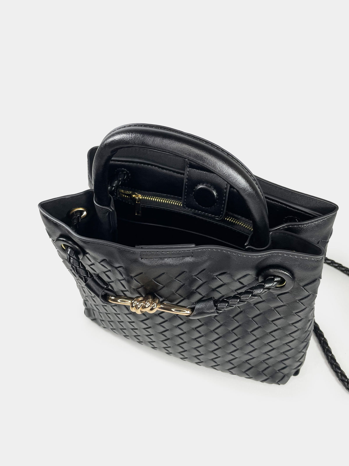 Borsa a tracolla Erica - Woven Black