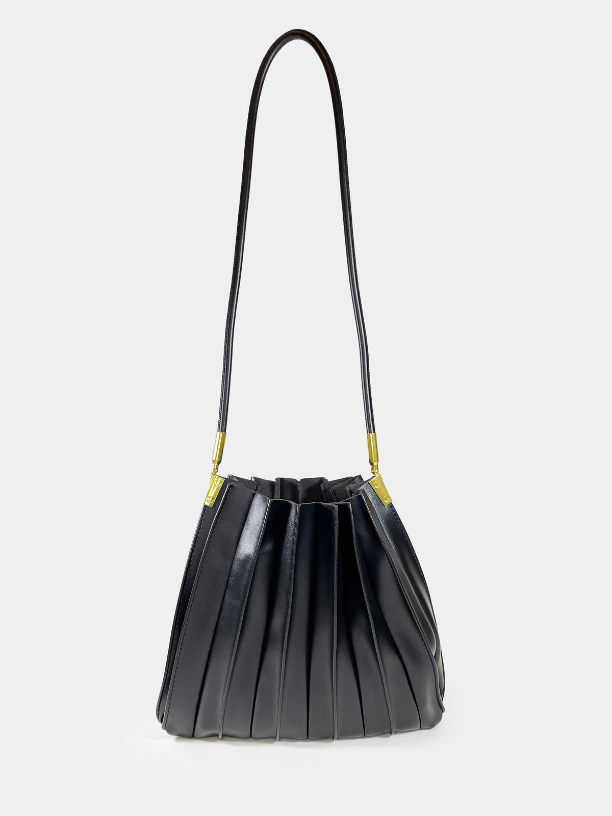 Borsa a spalla Ava - Plissè Black