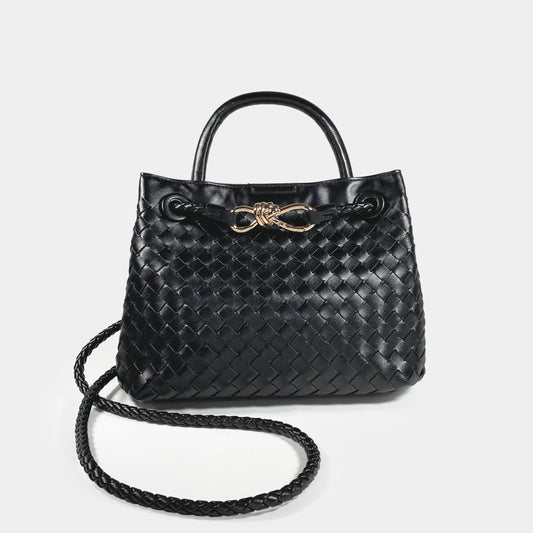 Borsa a tracolla Erica - Woven Black