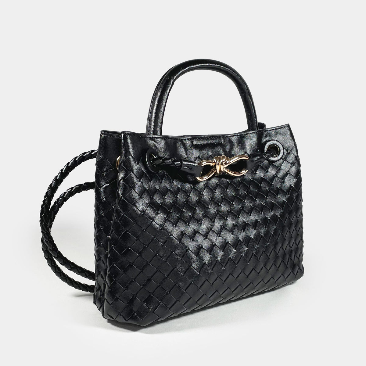 Borsa a tracolla Erica - Woven Black