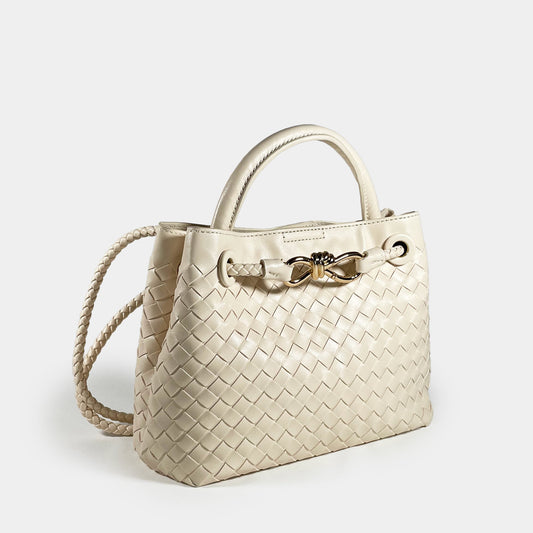 Borsa a tracolla Erica - Woven Avorio